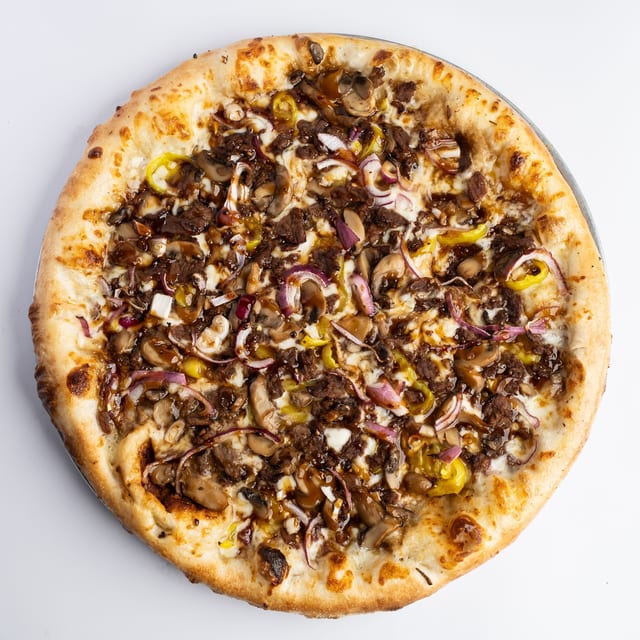 Sweet Teriyaki Steak Pizza.