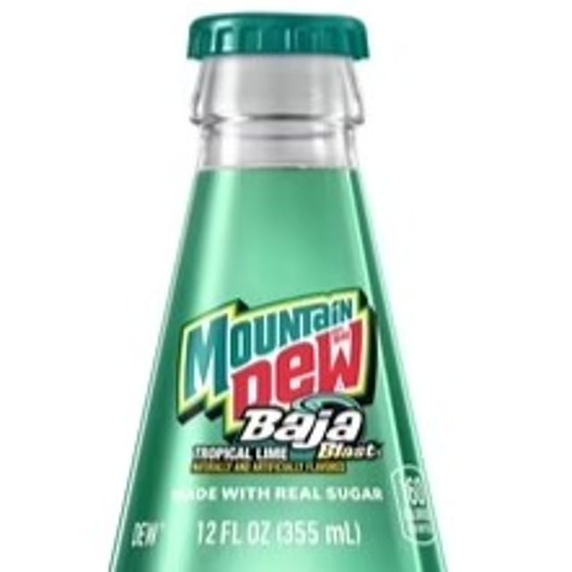Mountain Dew Baja Blast - 12oz Glass.