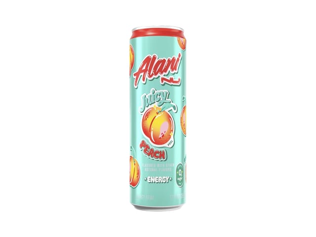 Alani Nu Juicy Peach - 12oz Can.